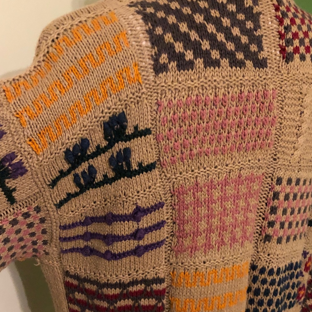 Express Patchwork Cardigan Sweater - image 7